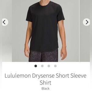 Lululemon Drysense Short Sleeve Shirt BNWT size Medium